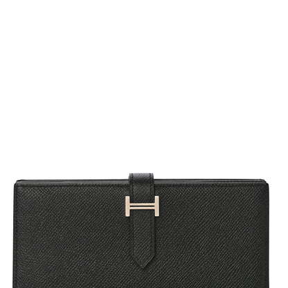 Hermes Epsom Bearn Gusset Wallet Black 7 of 10