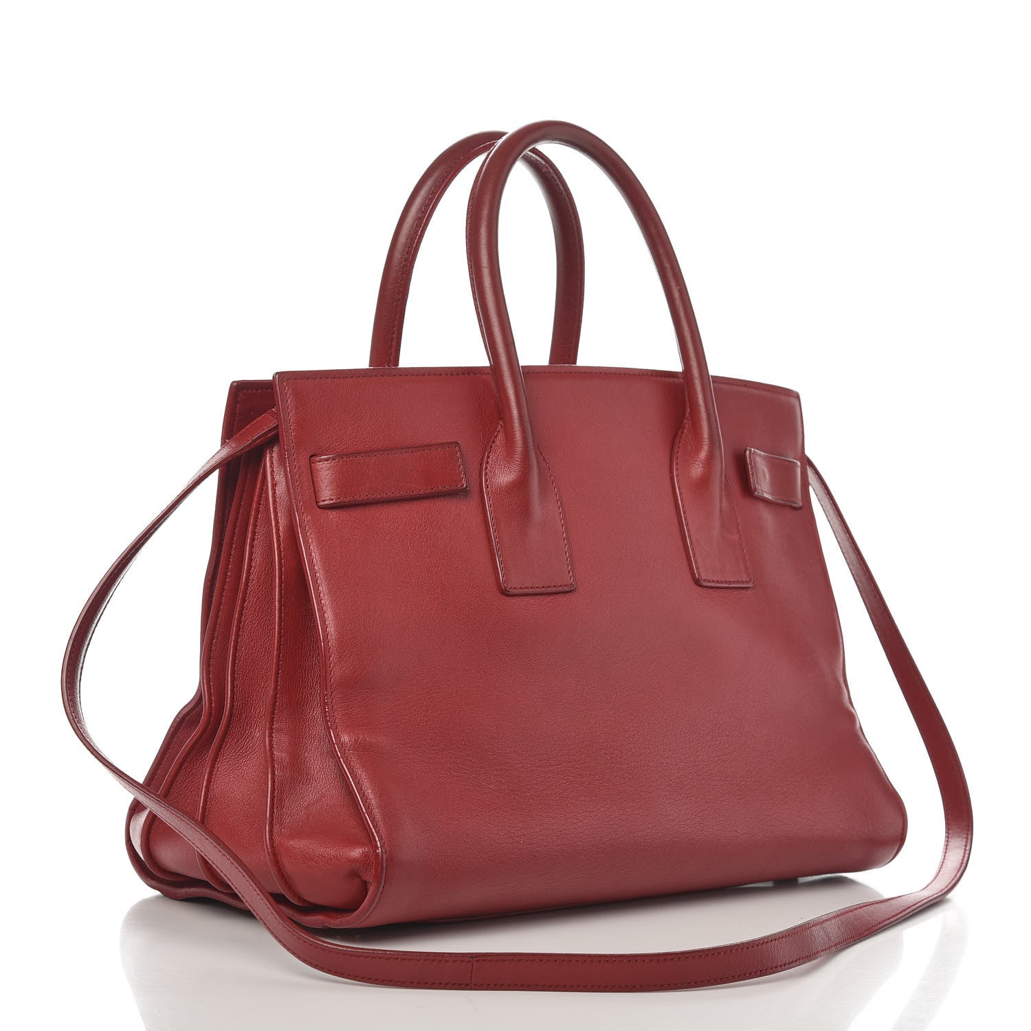 Saint Laurent Calfskin Small Sac De Jour Rouge Orient 3 of 24