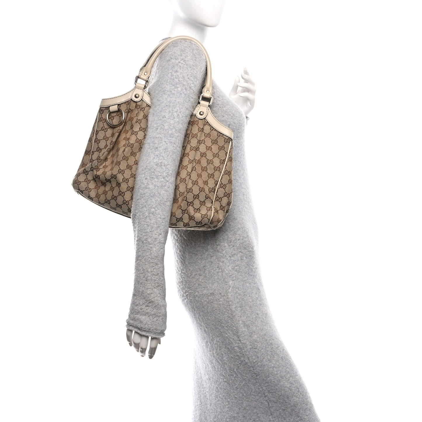 Monogram Medium Sukey Tote Off White