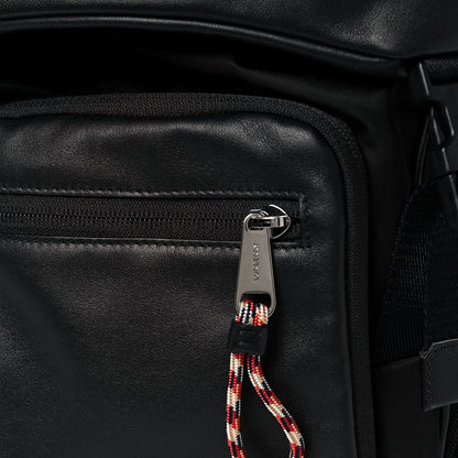 Burberry Lambskin Nylon Medium Leo Sling Bag Black 6 of 11