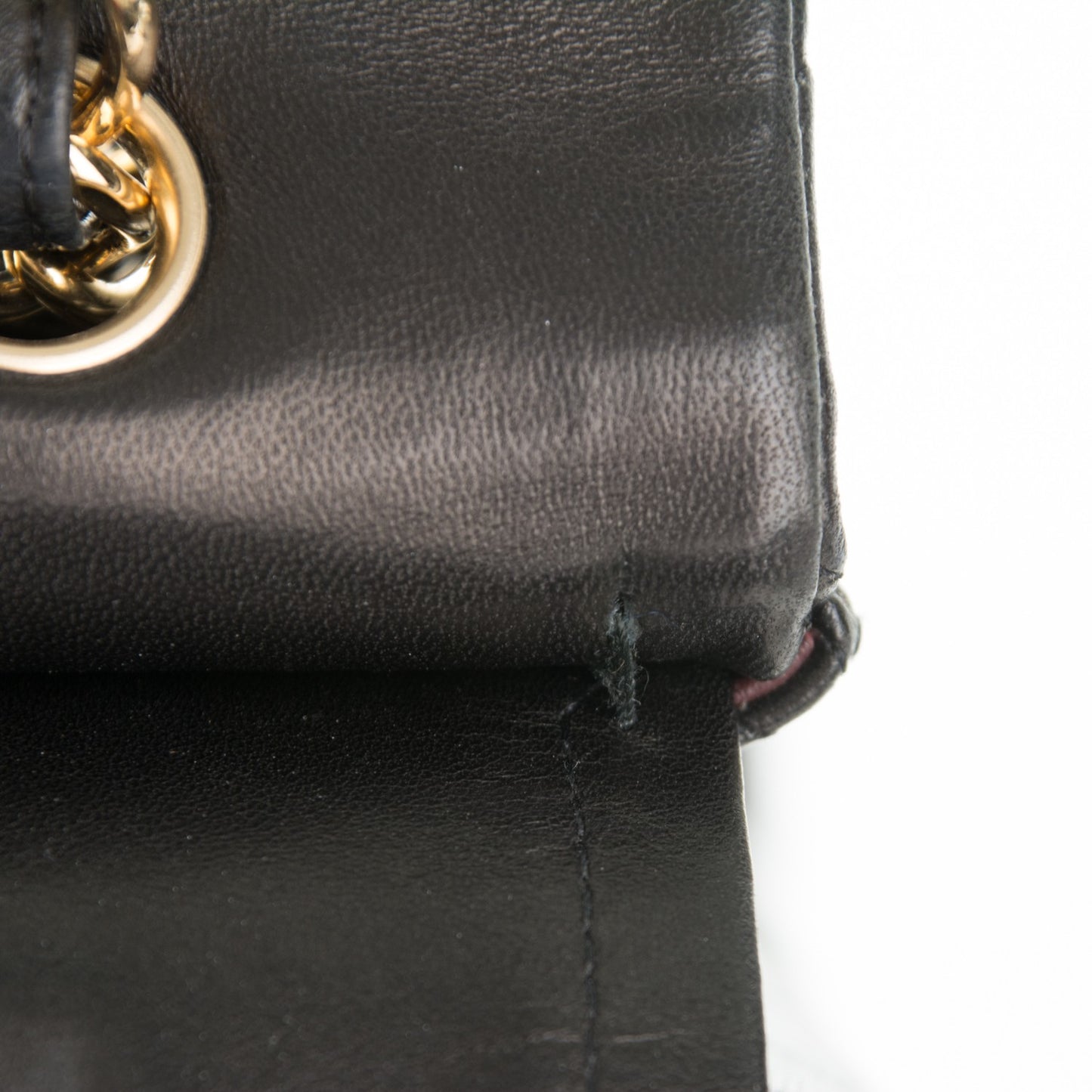 Lambskin Quilted Maxi Double Flap Black
