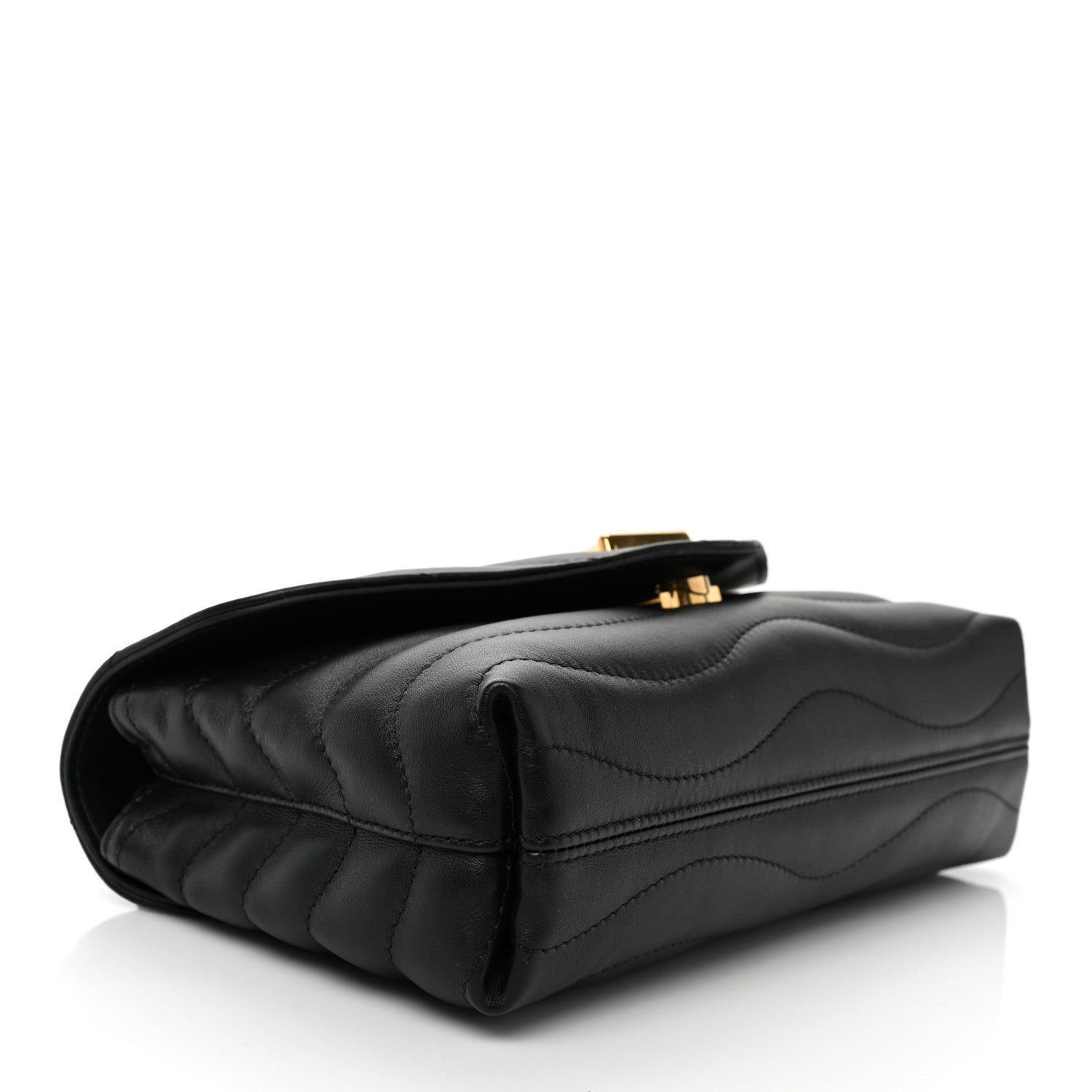 Louis Vuitton Calfskin LV New Wave Chain Bag Black 4 of 8