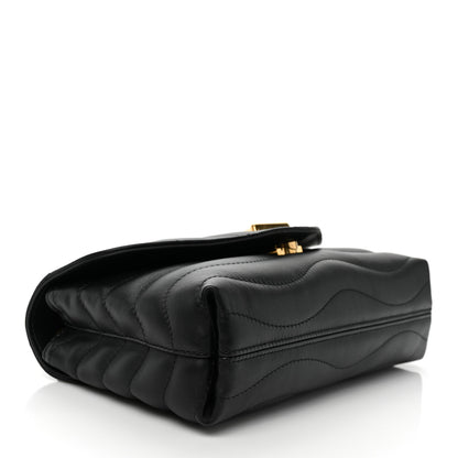 Louis Vuitton Calfskin LV New Wave Chain Bag Black 4 of 8