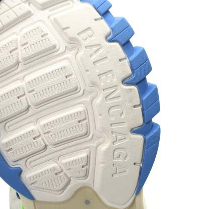 Balenciaga Mesh Nylon Mens Track Sneakers 42 White Green Blue 7 of 9