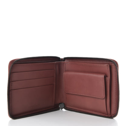 Bottega Veneta Nappa Intrecciato Zip Around Compact Wallet Canyon 5 of 8