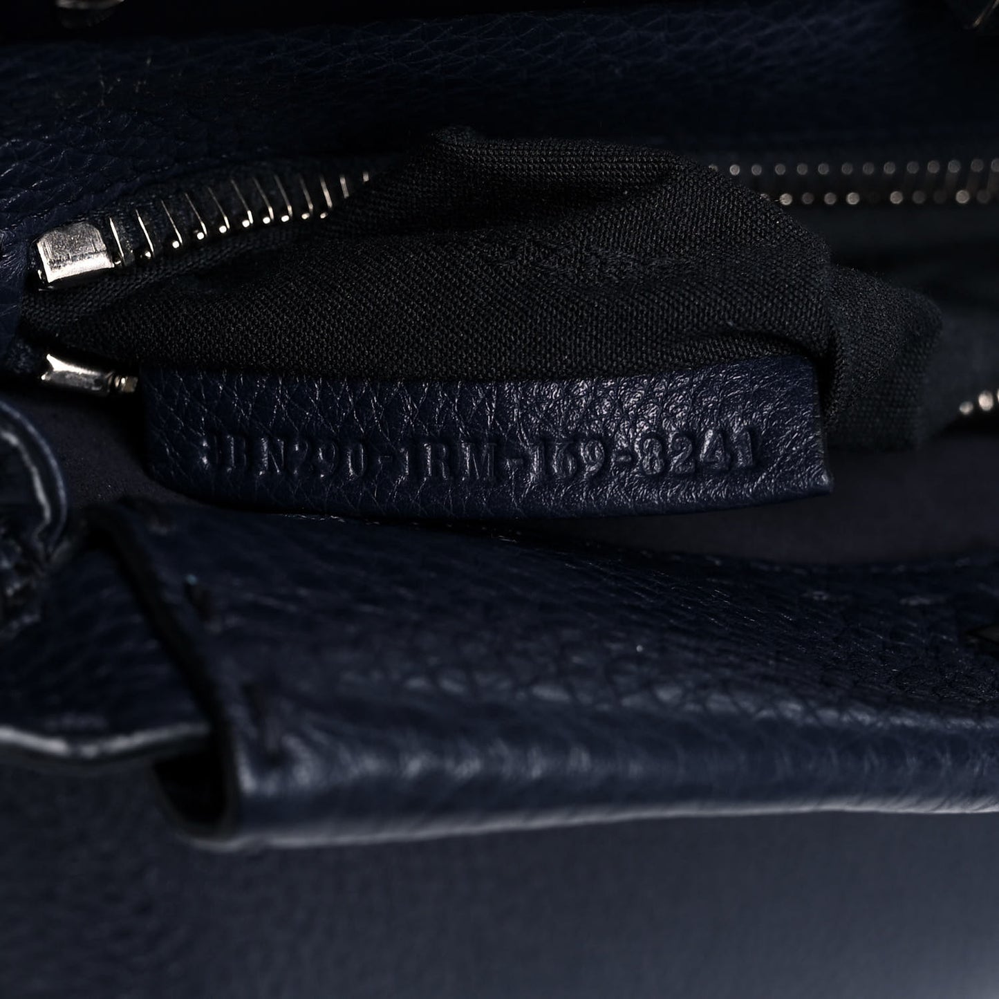 Cuoio Romano Selleria Medium Peekaboo Iconic Satchel Blue Notte
