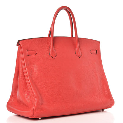Hermes Taurillon Clemence Birkin 40 Bougainvillea 3 of 39