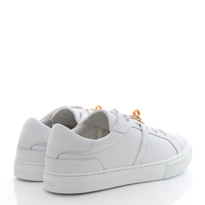Hermes Calfskin Day Sneakers 38 White 3 of 9
