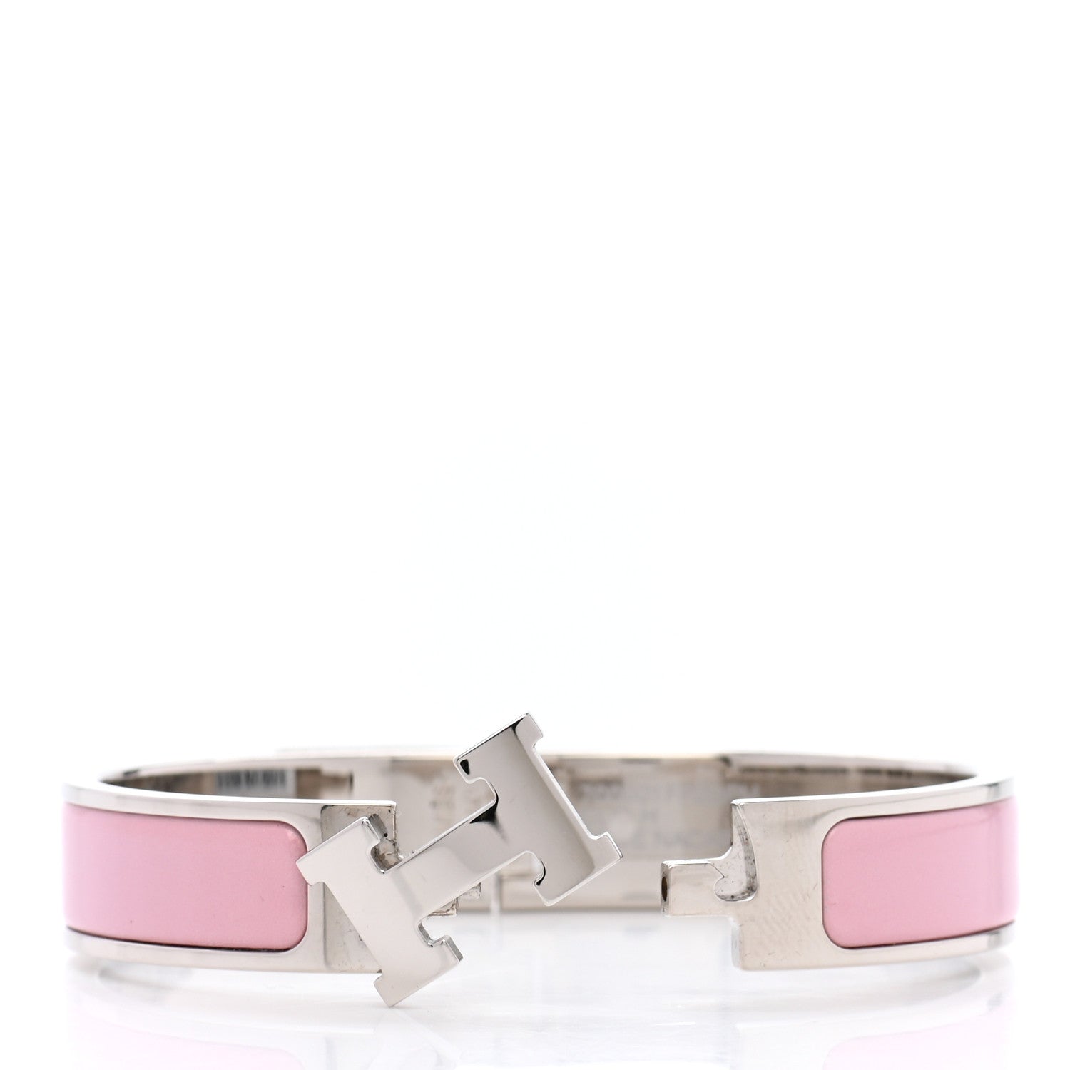 Hermes Enamel Narrow Clic Clac H Bracelet PM Rose Nacarat 5 of 5