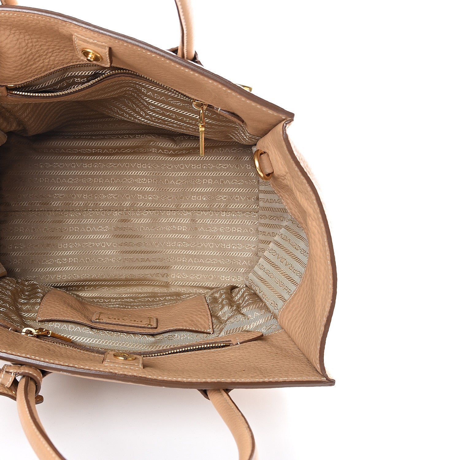 Prada Vitello Phenix Shopping Tote Sabbia 4 of 16