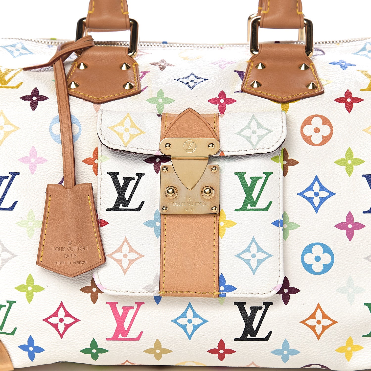 Louis Vuitton Monogram Multicolor Speedy 30 White 9 of 9