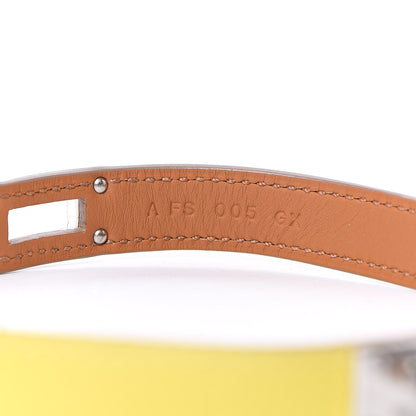 Hermes Epsom Kelly Double Tour Bracelet XS Lime 5 of 7