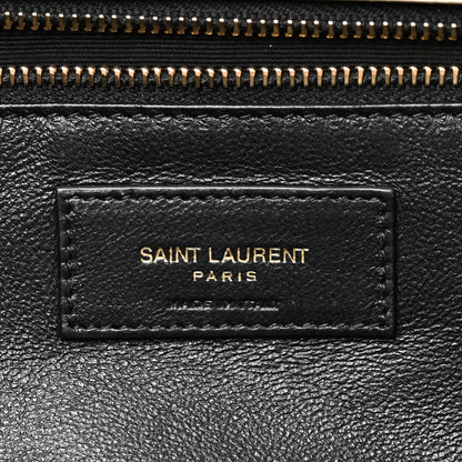 Saint Laurent Lambskin Quilted Sade Puffer Envelope Clutch Crema Soft 6 of 9