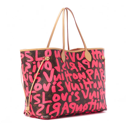 Louis Vuitton Monogram Graffiti Neverfull GM Fuchsia 2 of 8