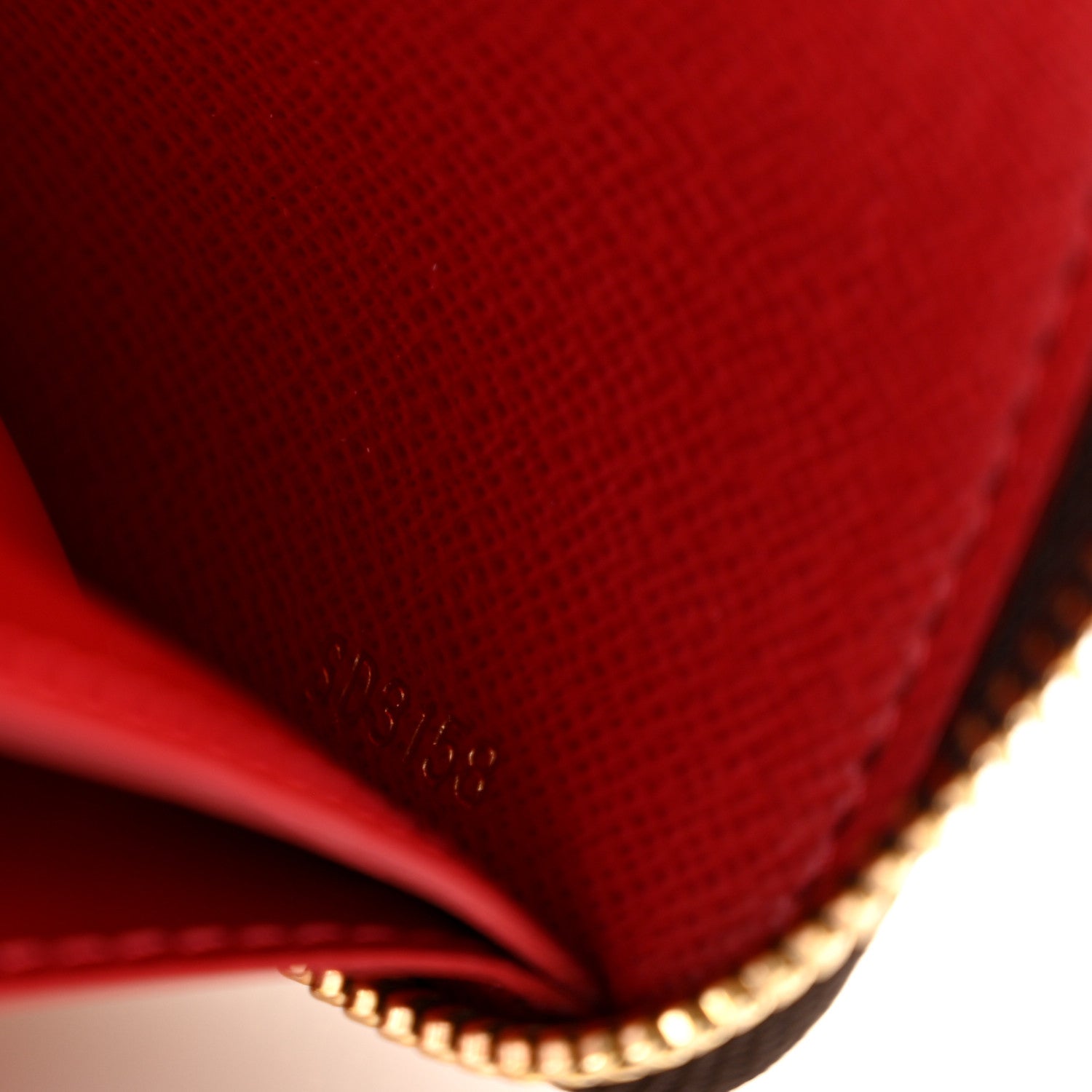 Louis Vuitton Damier Ebene Clemence Wallet Cherry 7 of 10