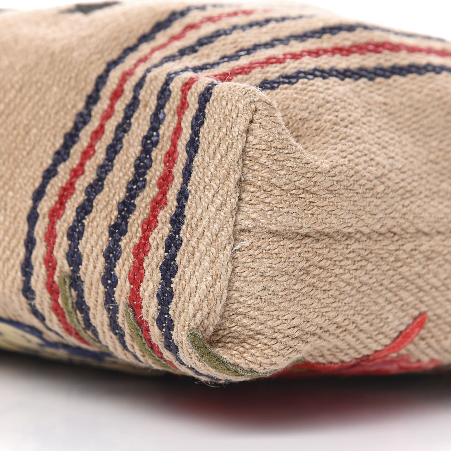 Straw Juta Printed Arles Tote Beige