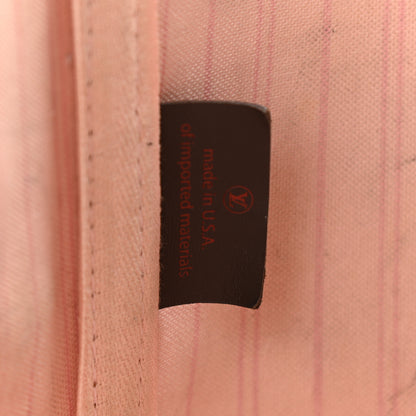 Louis Vuitton Damier Ebene Neo Neverfull MM Rose Ballerine 9 of 18