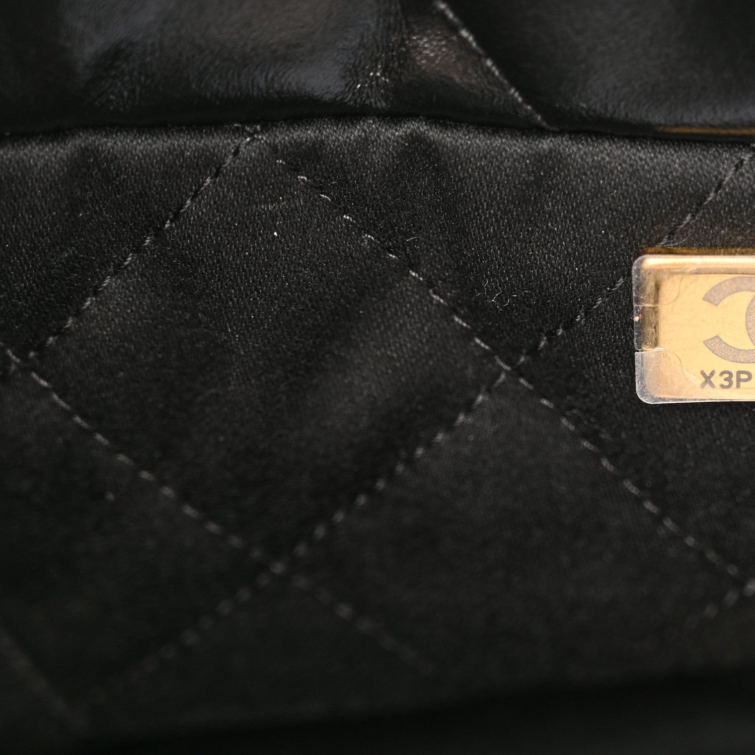 Chanel Shiny Calfskin Quilted Small Chanel 22 Black 7 of 12