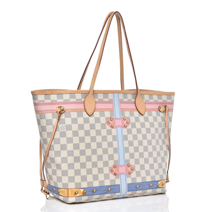 Louis Vuitton Damier Azur Summer Trunks Neo Neverfull MM 4 of 13