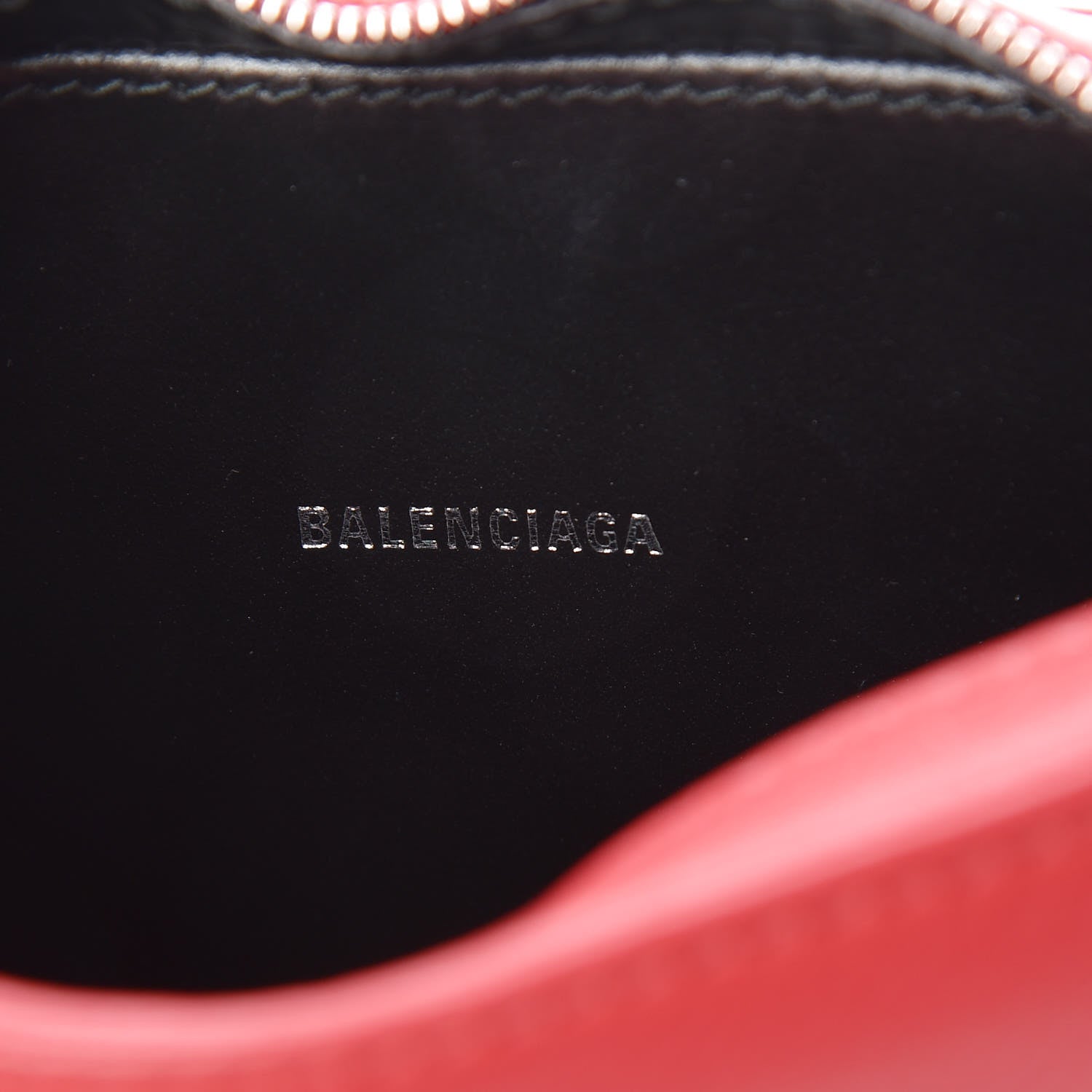 Balenciaga Calfskin Logo XS Everyday Camera Bag Rouge Lantern Black 6 of 8
