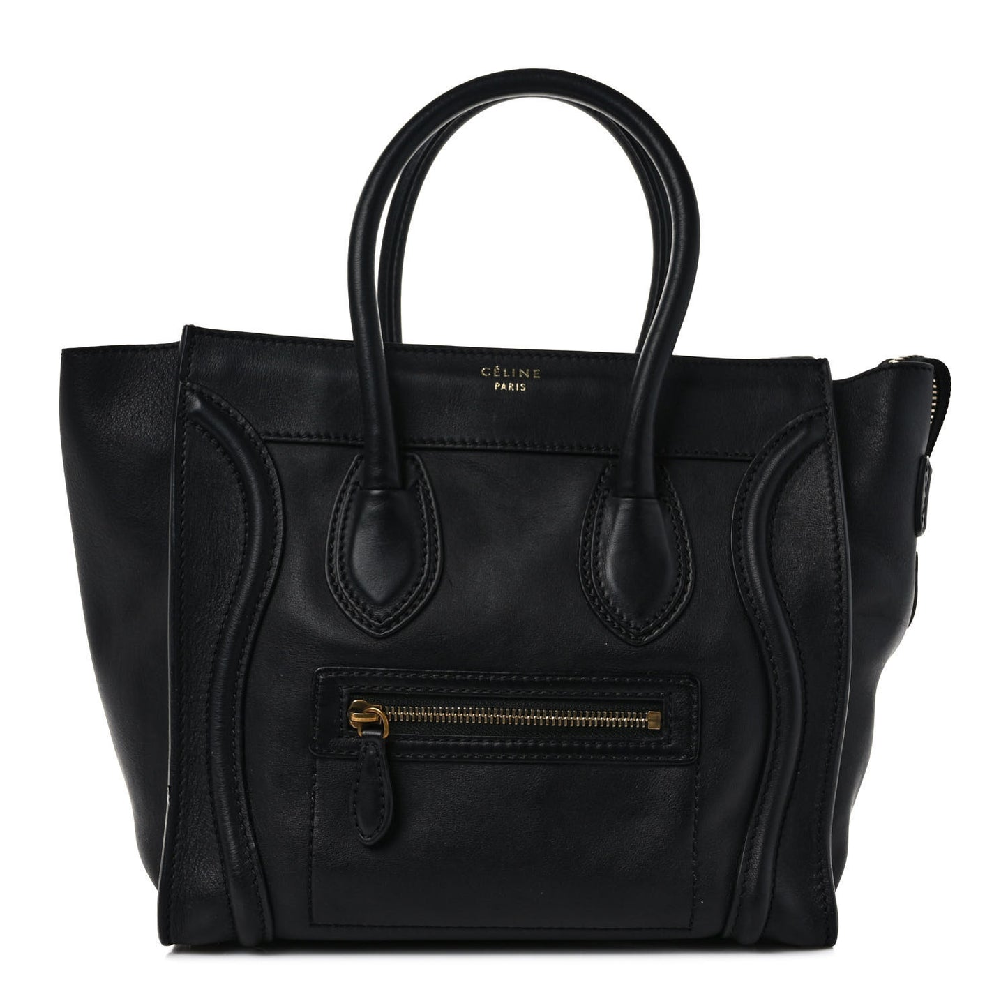 Smooth Calfskin Micro Luggage Black