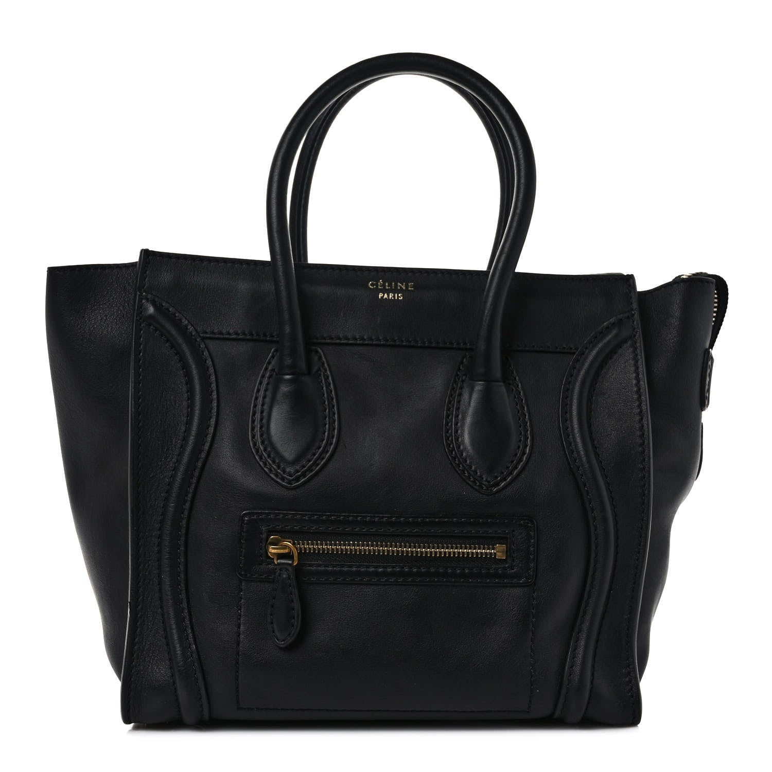 Celine Smooth Calfskin Micro Luggage Black 1 of 8