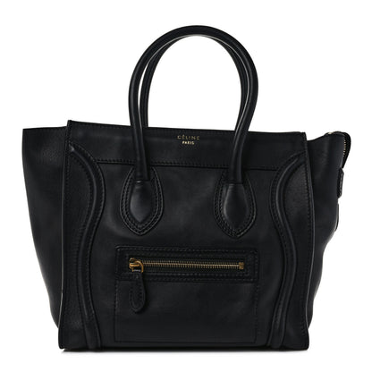 Celine Smooth Calfskin Micro Luggage Black 1 of 8