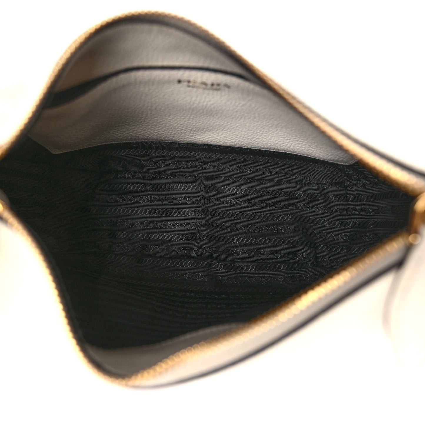 Vitello Daino Zippered Messenger Hobo White
