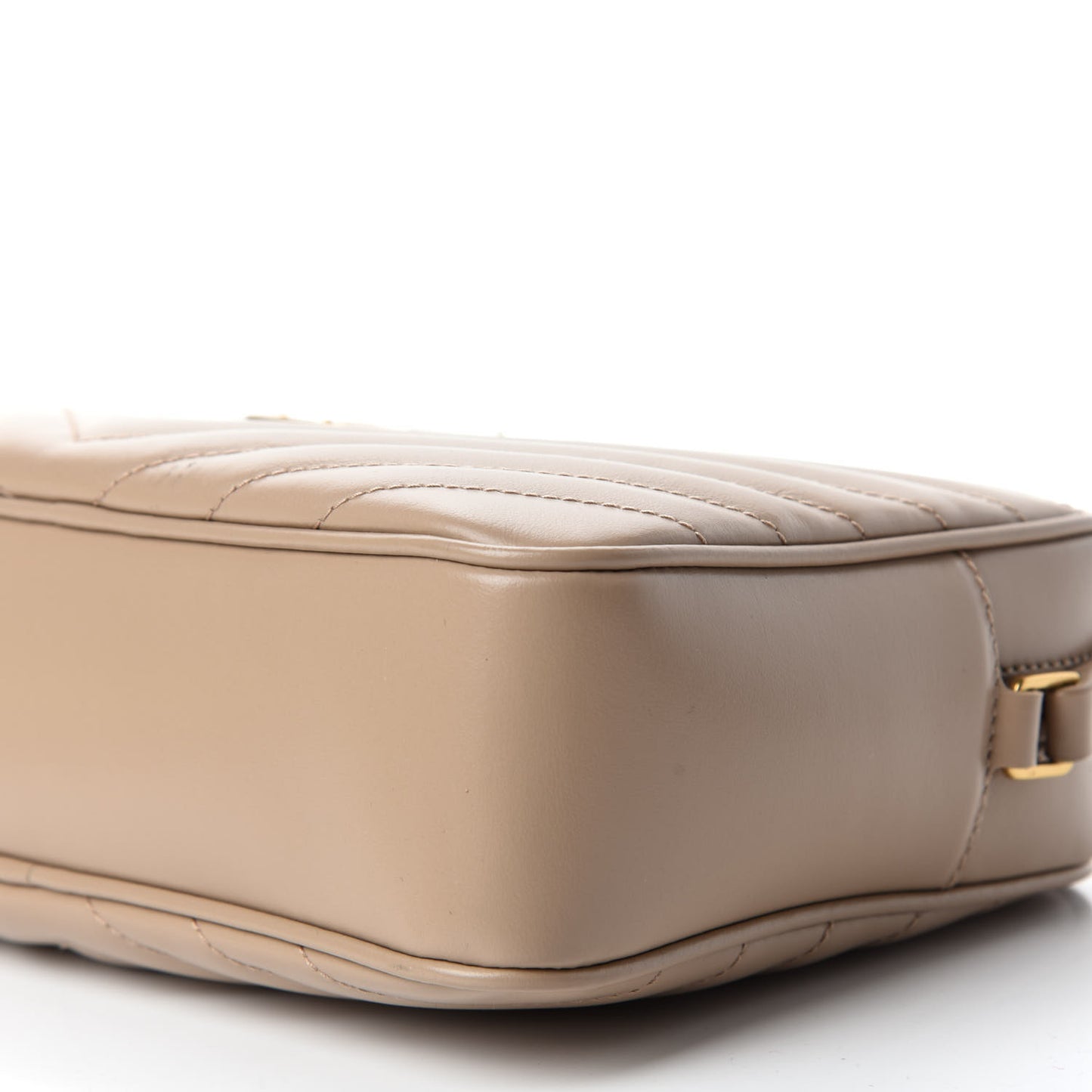 Calfskin Matelasse Monogram Lou Camera Bag Dark Beige