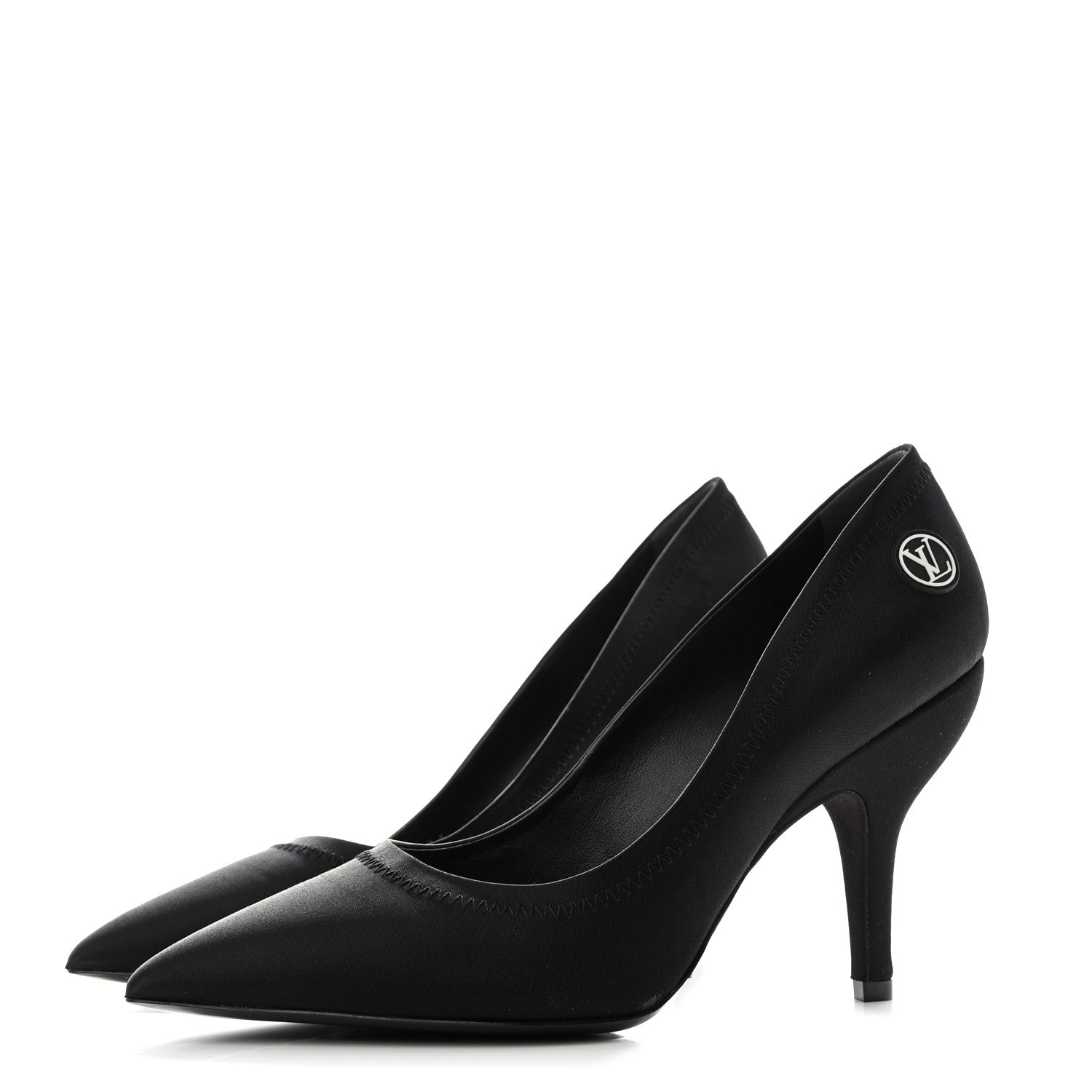 Louis Vuitton Satin Archlight Pumps 38 Black 3 of 9