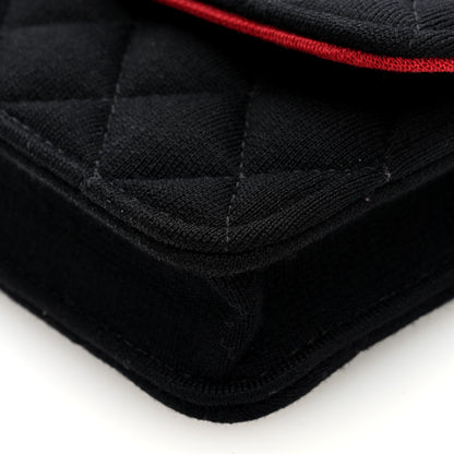 Chanel Jersey Quilted Micro Mini Flap Black 11 of 11