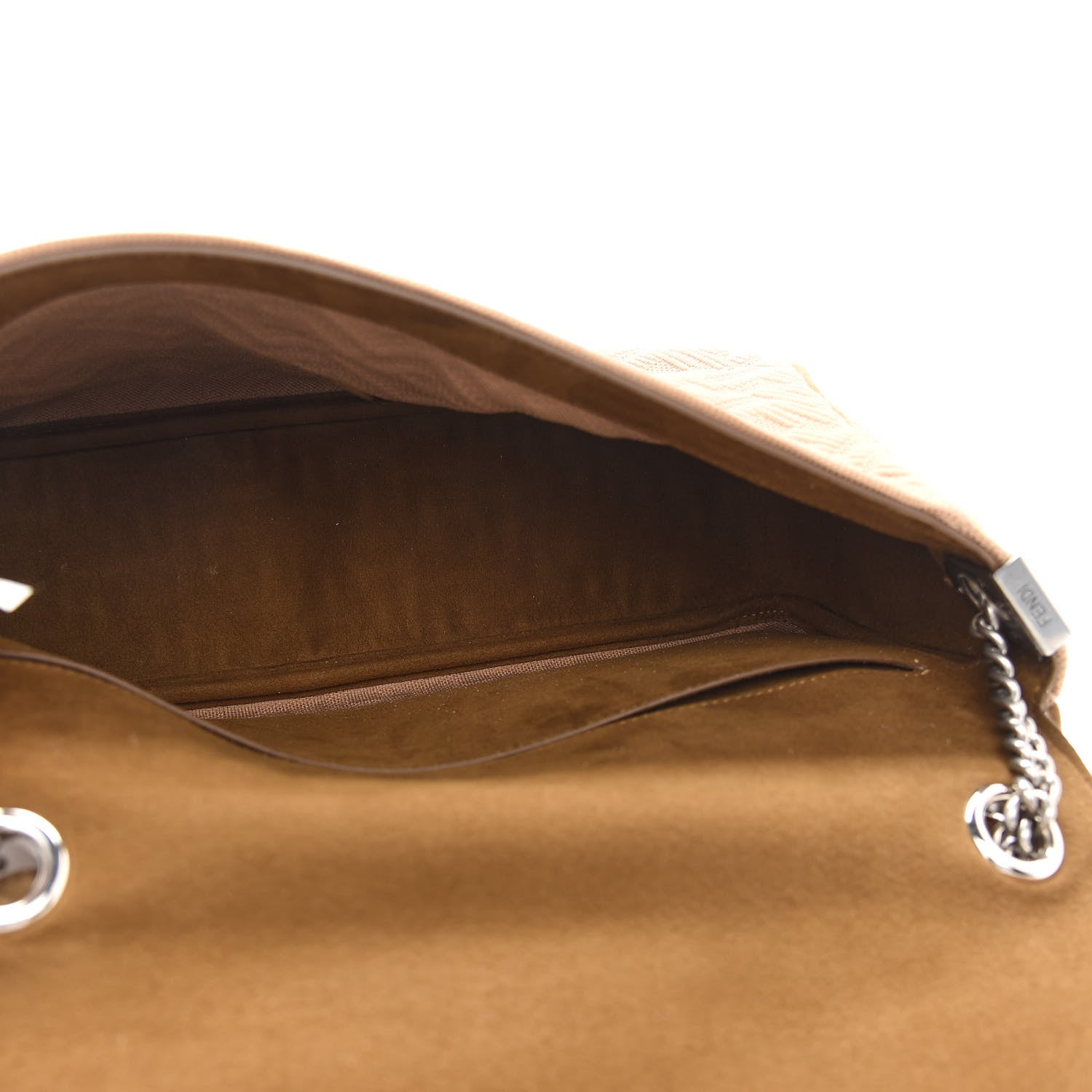 Fendi Technical Fabric FF Large Chain Baguette Sand 7 of 9