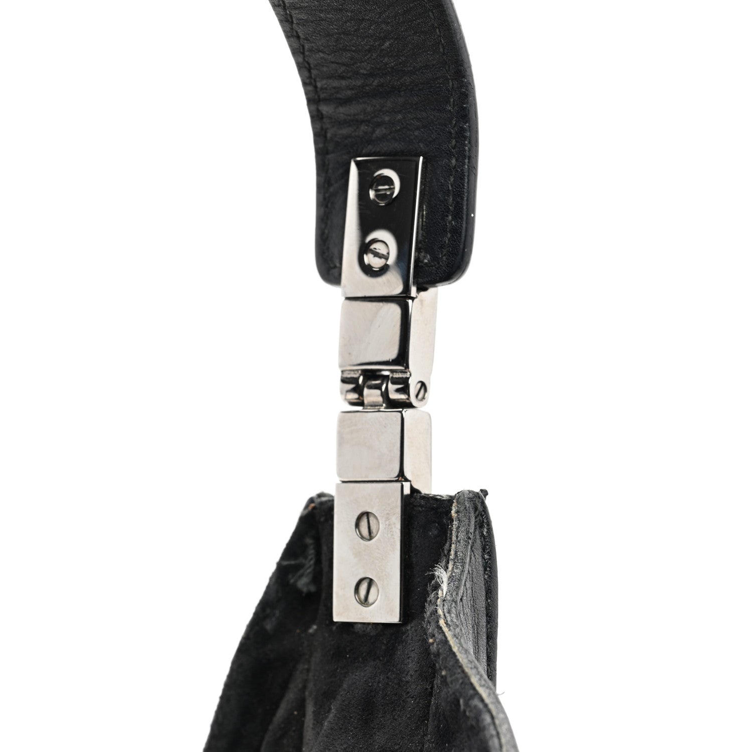 Gucci Calfskin Logo Hobo Bag Black 12 of 13