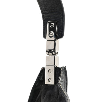 Gucci Calfskin Logo Hobo Bag Black 12 of 13