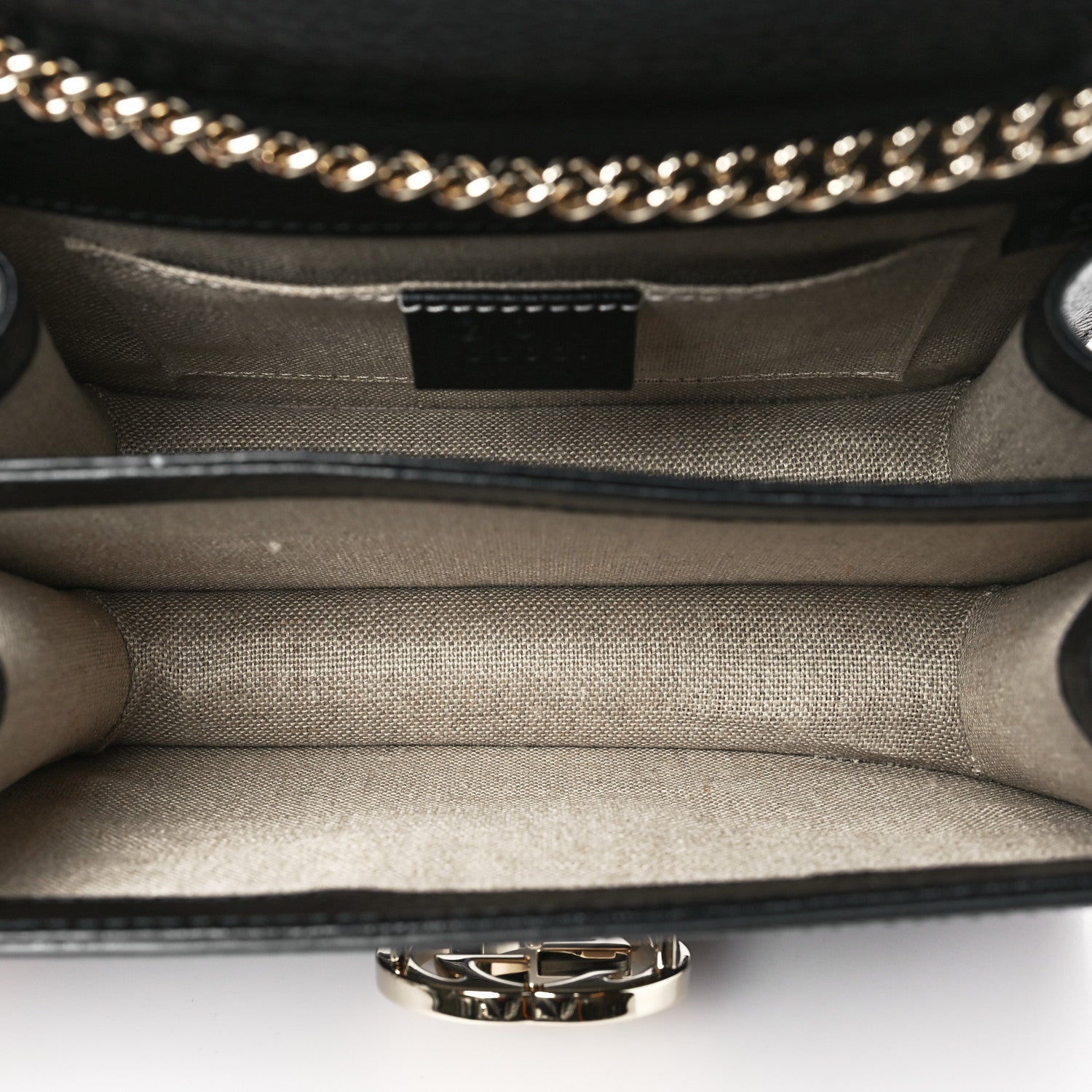 Gucci Dollar Calfskin Small Interlocking G Shoulder Bag Black 5 of 10