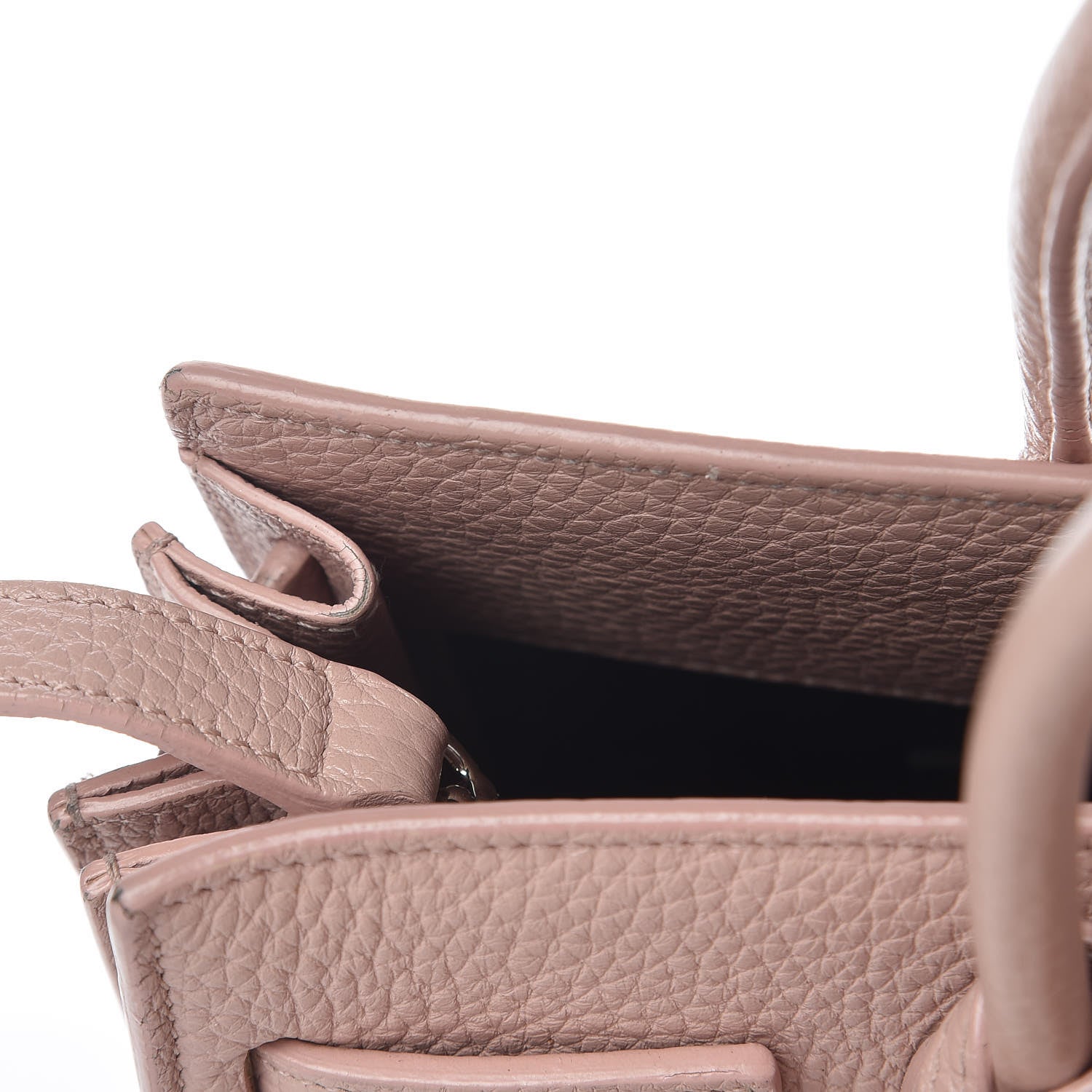 Saint Laurent Grained Calfskin Baby Sac De Jour Antique Rose 14 of 21