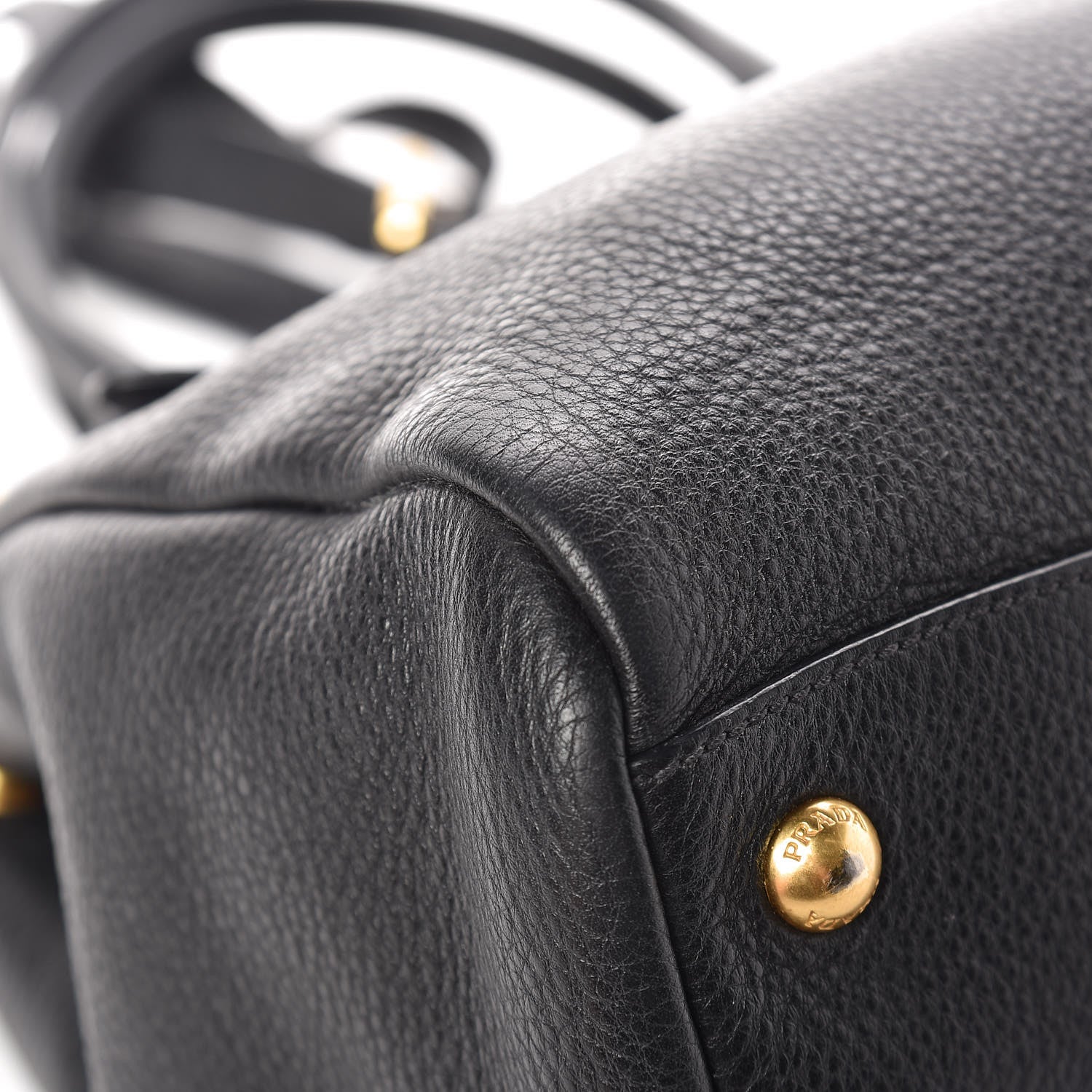 Prada Vitello Phenix Shopping Bag Black 13 of 23