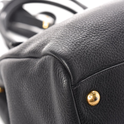 Prada Vitello Phenix Shopping Bag Black 13 of 23