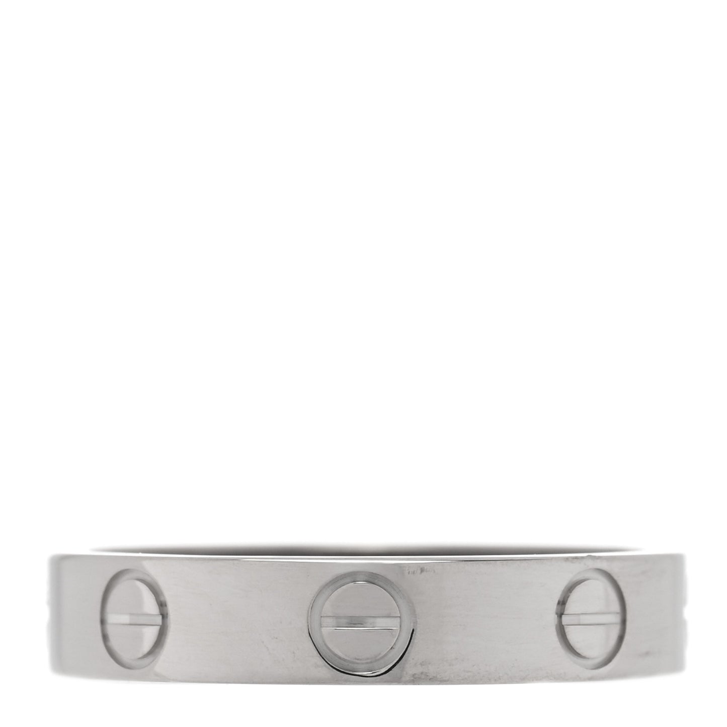 18K White Gold 3.5mm LOVE Wedding Band Ring 51 5.75