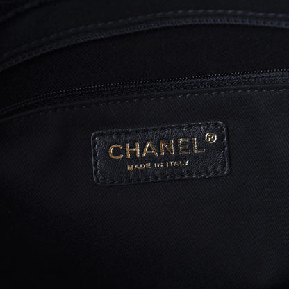 Chanel Crumpled Grained Calfskin Medium Coco Pleats Messenger Flap Black 6 of 11