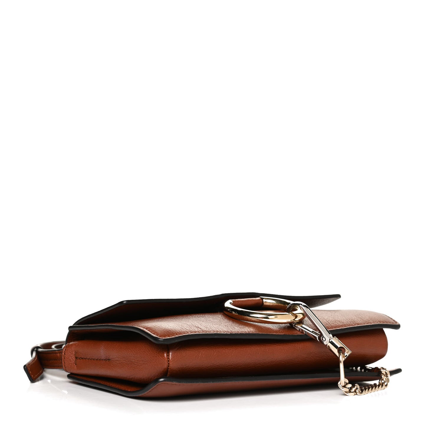 Calfskin Small Faye Shoulder Bag Tobacco