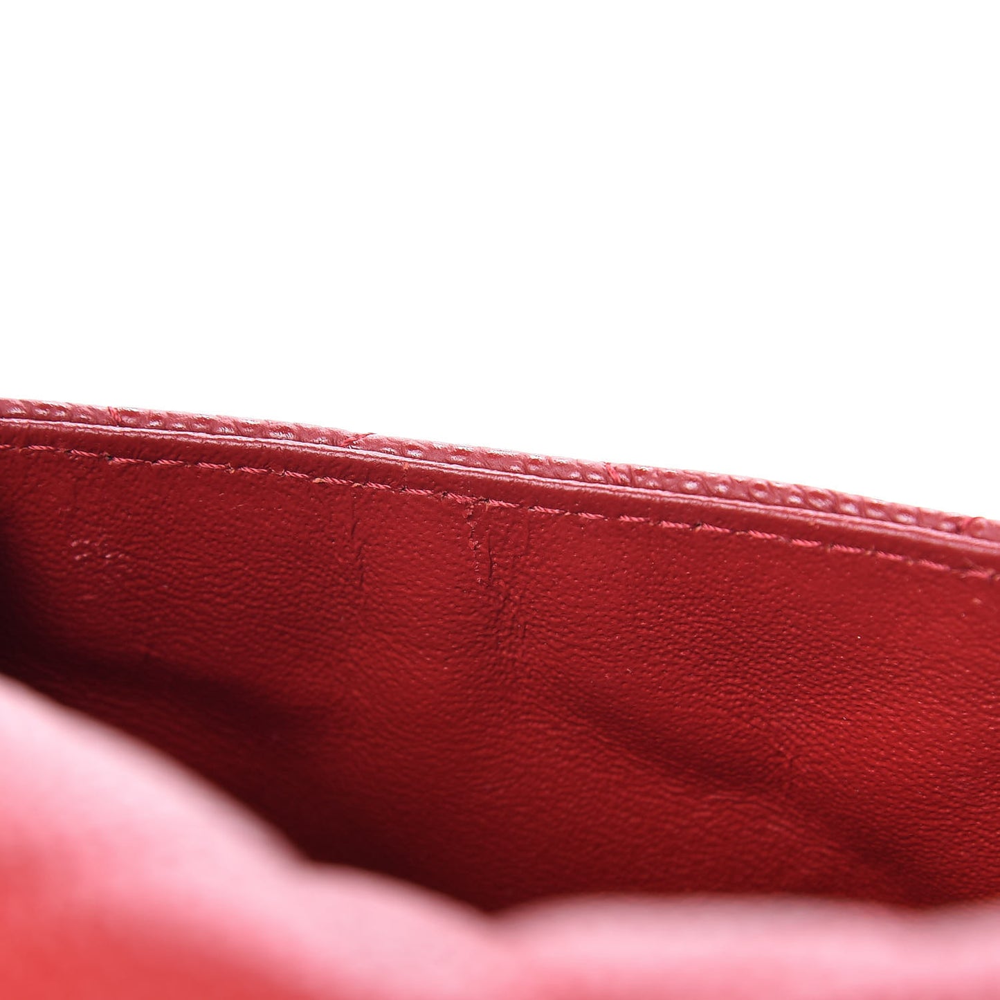 Caviar Quilted Jumbo Single Flap Red