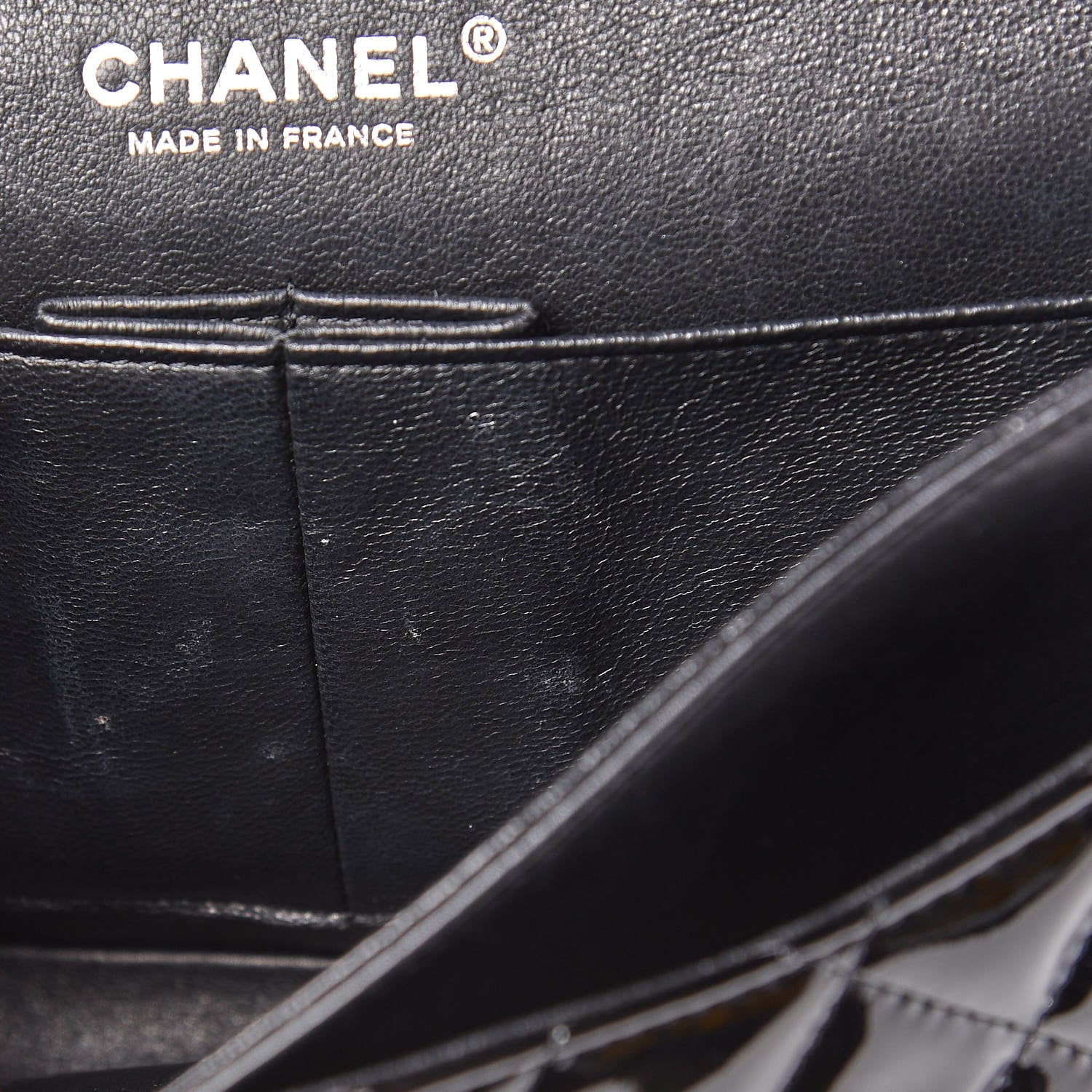 Chanel Patent Quilted Medium Double Flap Black 13 of 18