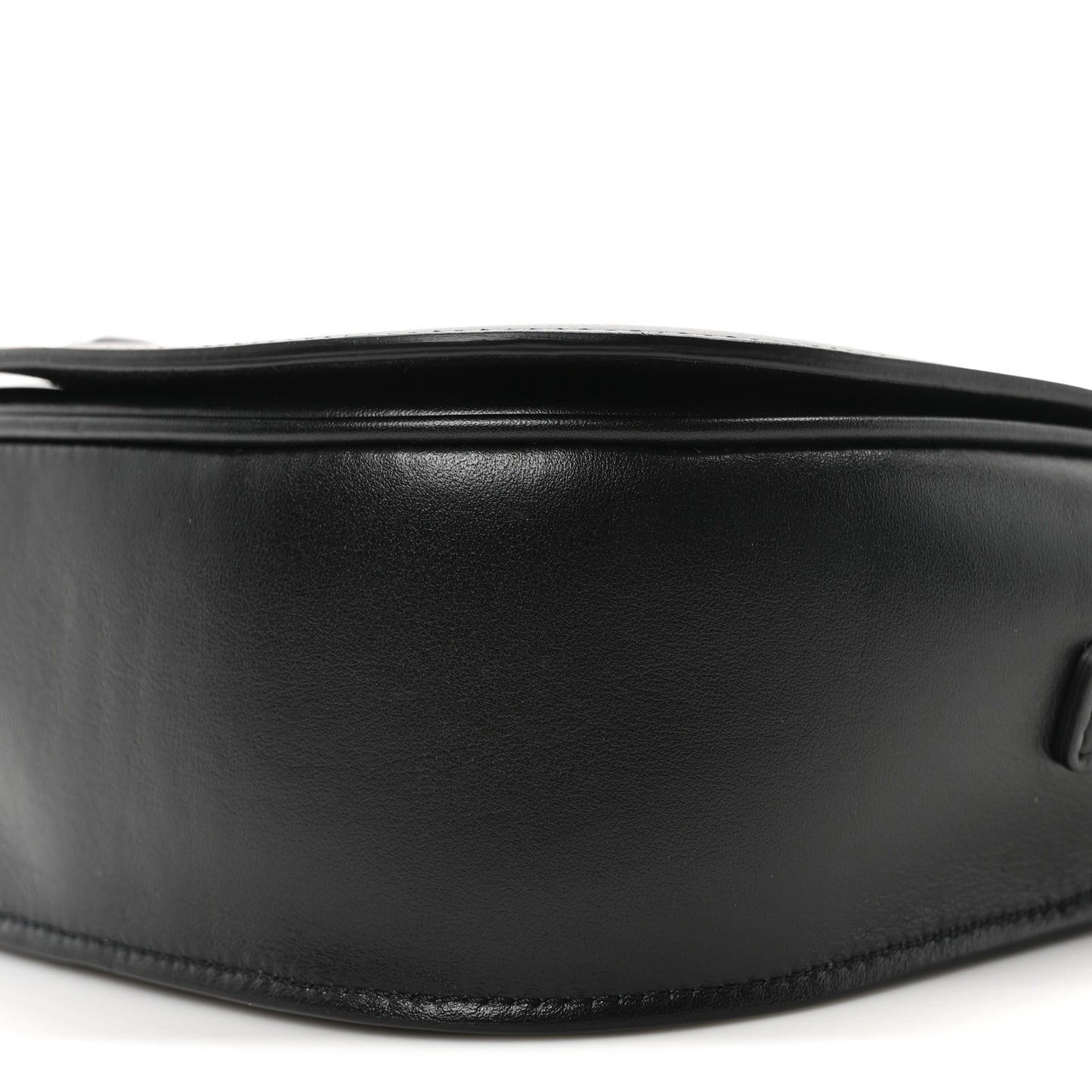 Smooth Calfskin Cuir Triomphe Folco Crossbody Bag Black