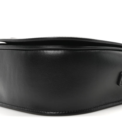 Celine Smooth Calfskin Cuir Triomphe Folco Crossbody Bag Black 9 of 9