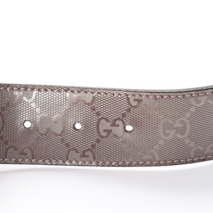Gucci Imprime Monogram Interlocking G Belt 80 32 Mauve 4 of 10