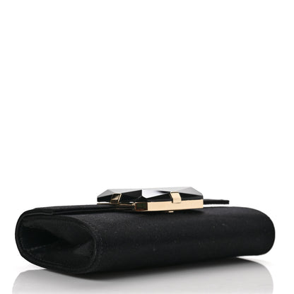 Gucci Satin Padlock Clutch Black 4 of 12