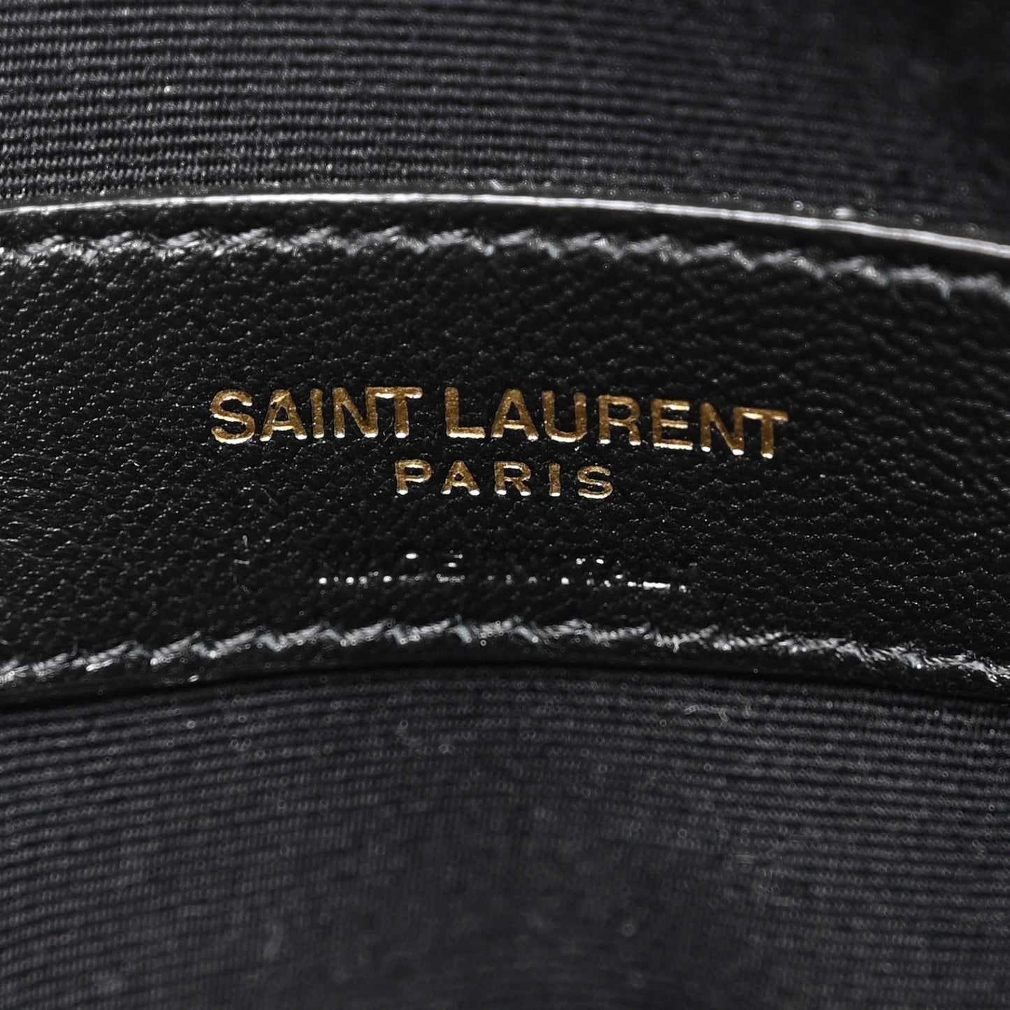 Smooth Shiny Calfskin Monogram Large Uptown Pouch Black