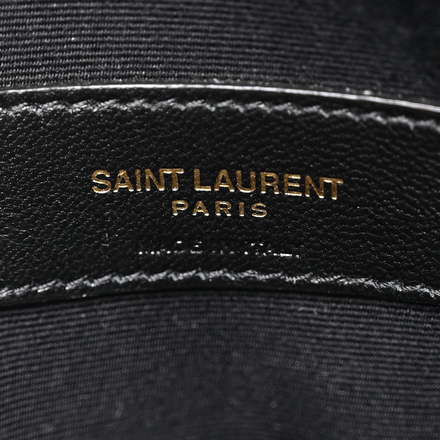 Saint Laurent Smooth Shiny Calfskin Monogram Large Uptown Pouch Black 6 of 8