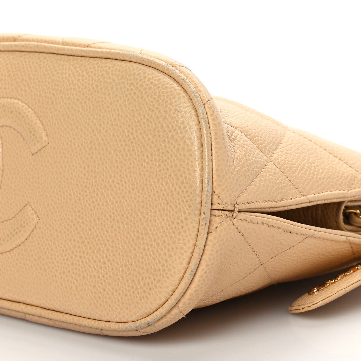 Chanel Caviar Quilted Shopping Tote Beige Clair 9 of 11